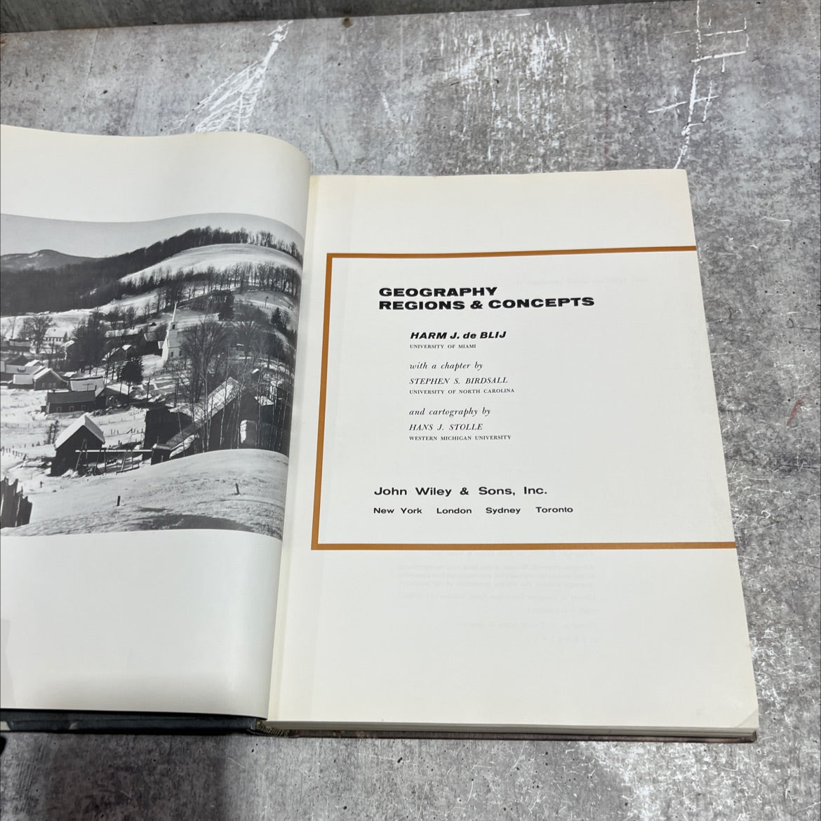 geography regions & concepts book, by harm j. de blij, 1971 Hardcover image 2