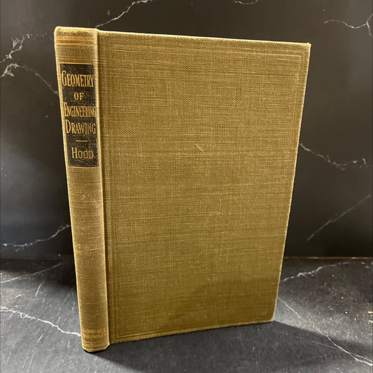 geometry of engineering drawing descriptive geometry by the direct method book, by george j. hood, 1946 Hardcover image 1