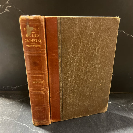 geometry book, by g. a. wentworth, 1899 Hardcover image 1
