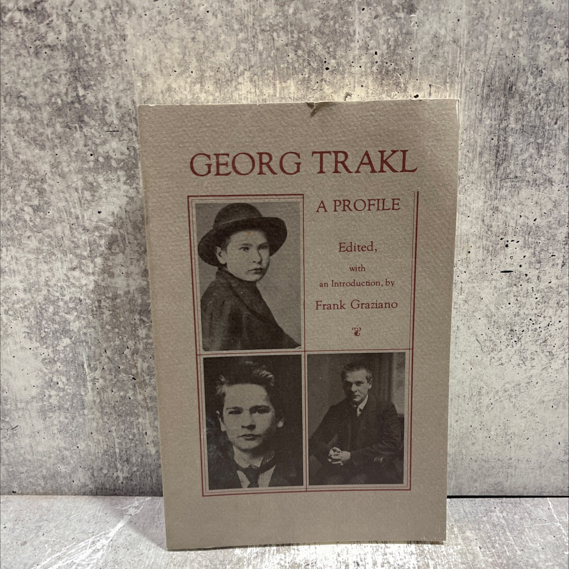georg trakl a profile book, by frank graziano, 1983 Paperback image 1