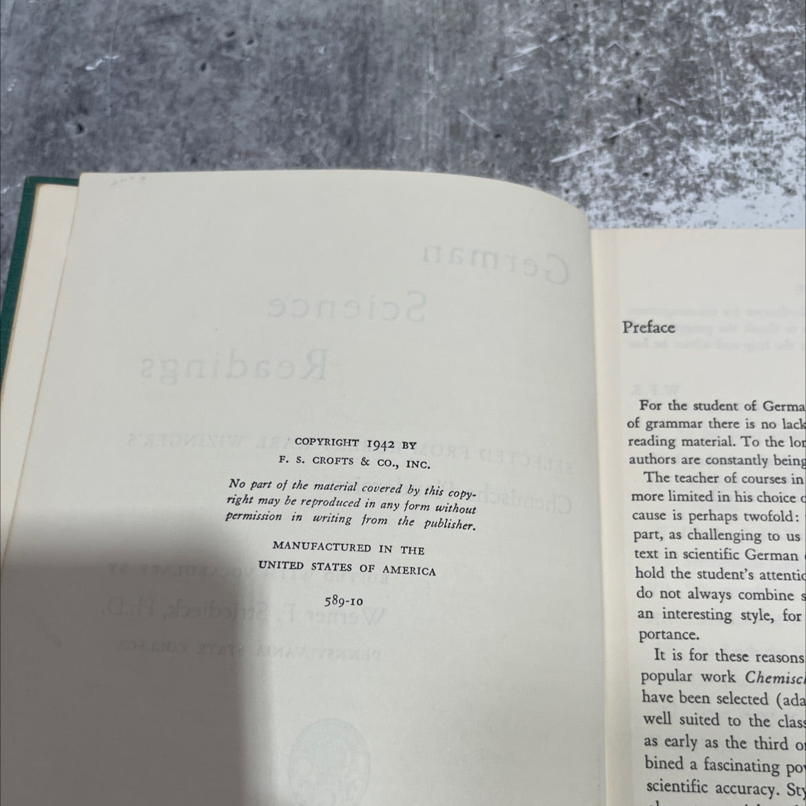 german science readings selected from robert karl wizinger's chemische plaudereien book, by robert karl wizinger, 1942 image 3