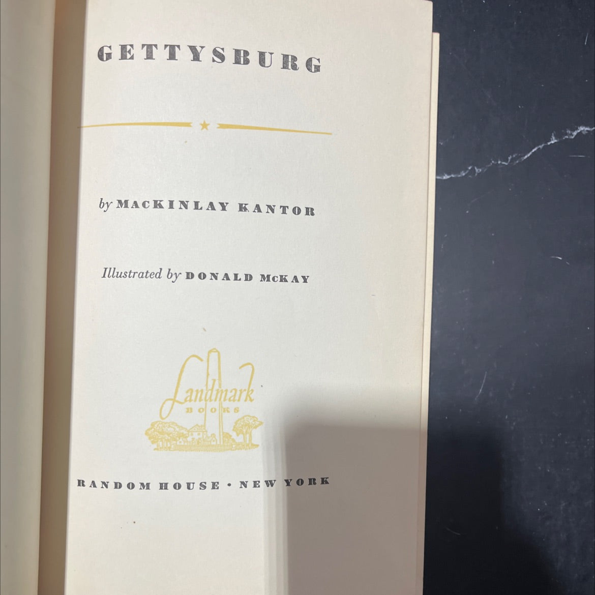 gettysburg book, by mackinlay kantor, 1952 Hardcover image 2