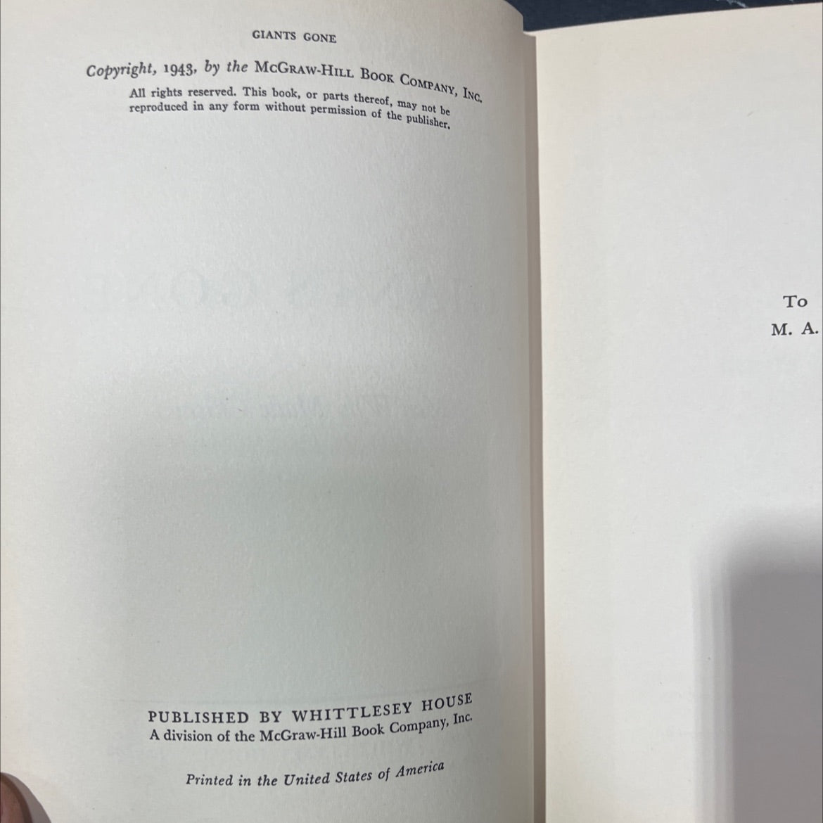 SIGNED giants gone men who made chicago book, by ernest poole, 1943 Hardcover image 3