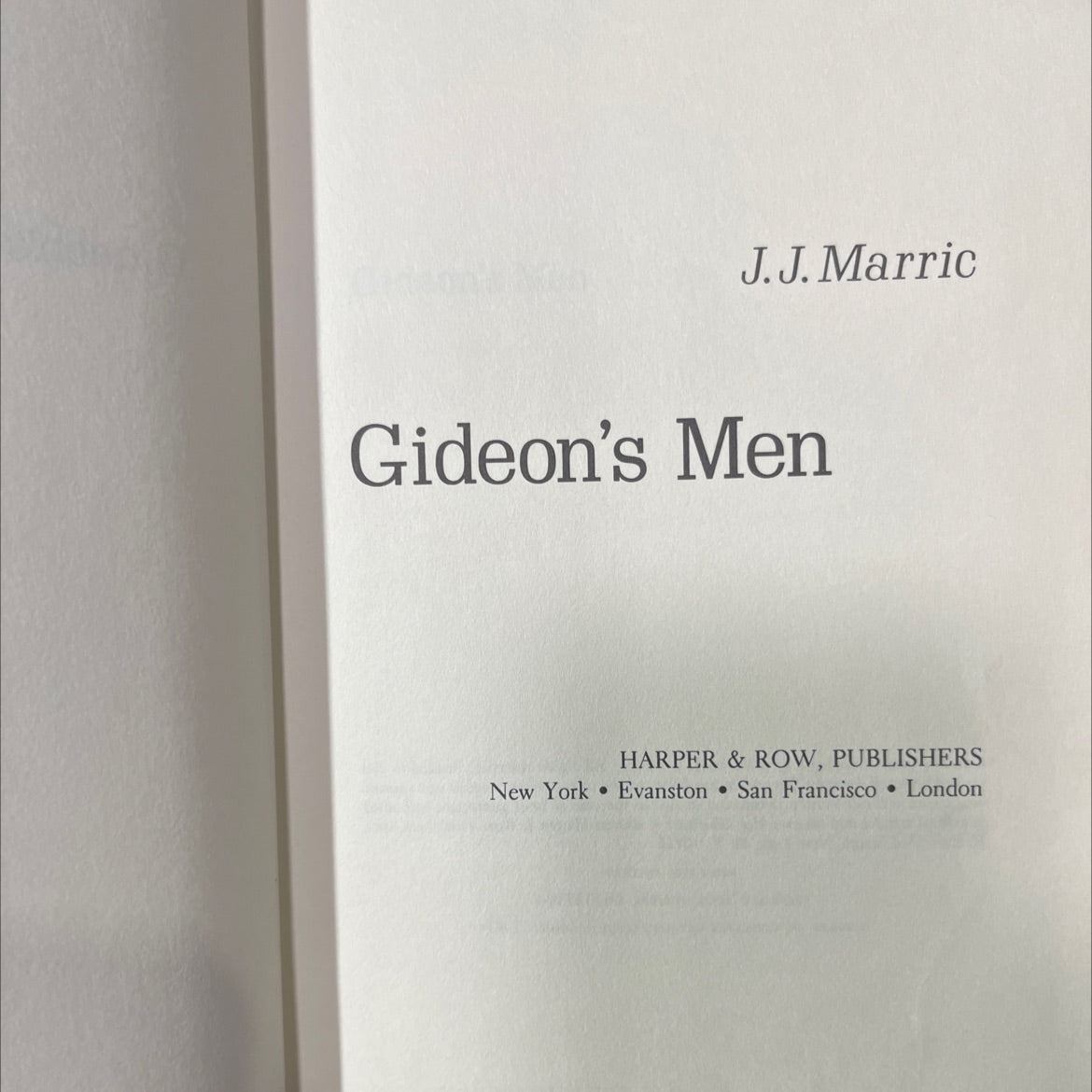 gideon's men book, by J.J. Marric, 1972 Hardcover image 2