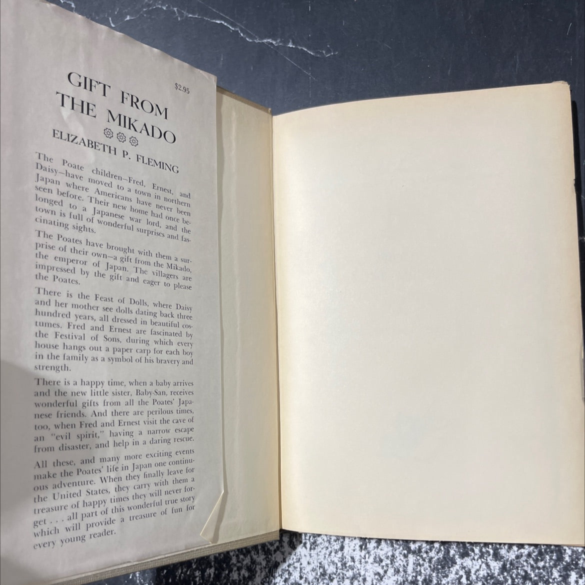 gift from the mikado book, by elizabeth p. fleming, 1958 Hardcover image 4
