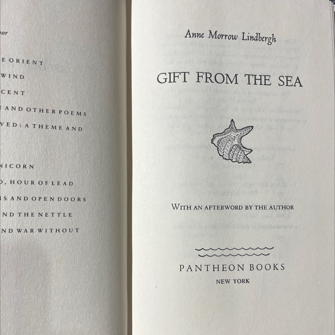 gift from the sea book, by Anne Morrow Lindbergh, 1975 Hardcover image 2