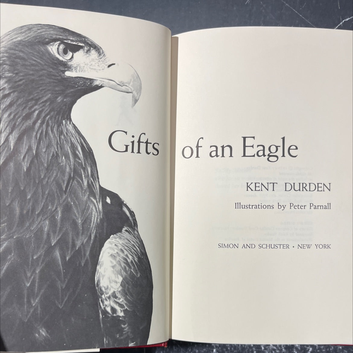 gifts of an eagle book, by kent durden, 1972 Hardcover image 2