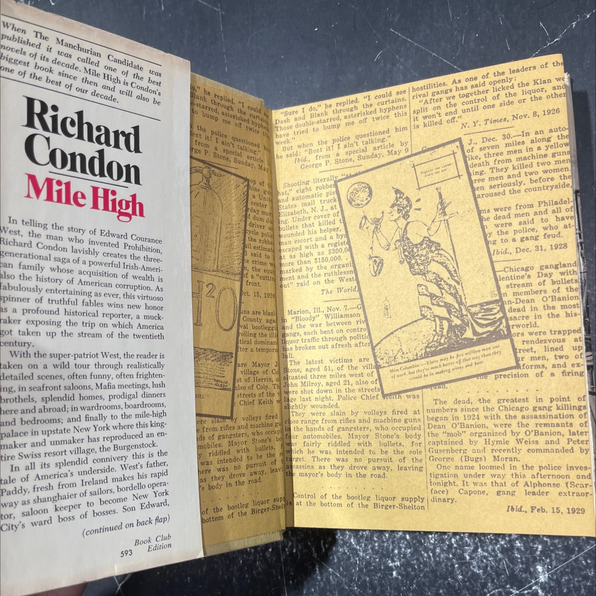 gih sum mile high book, by Richard Condon, 1969 Hardcover image 4