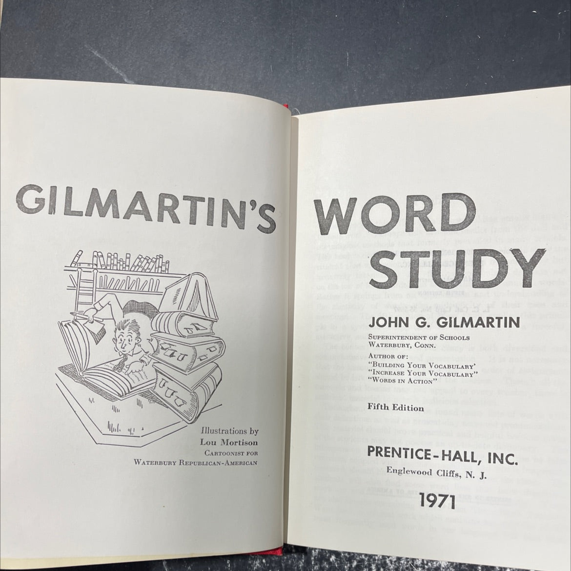 gilmartin's word a study book, by john g. gilmartin, 1971 Hardcover image 2