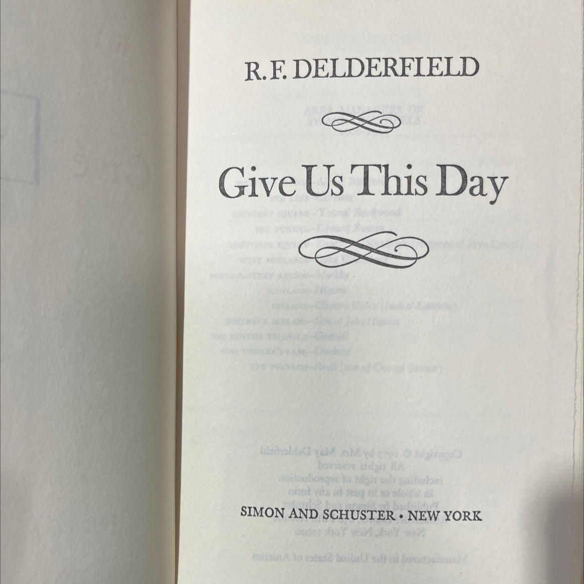 give us this day book, by R.F. Delderfield, 1973 Hardcover image 2