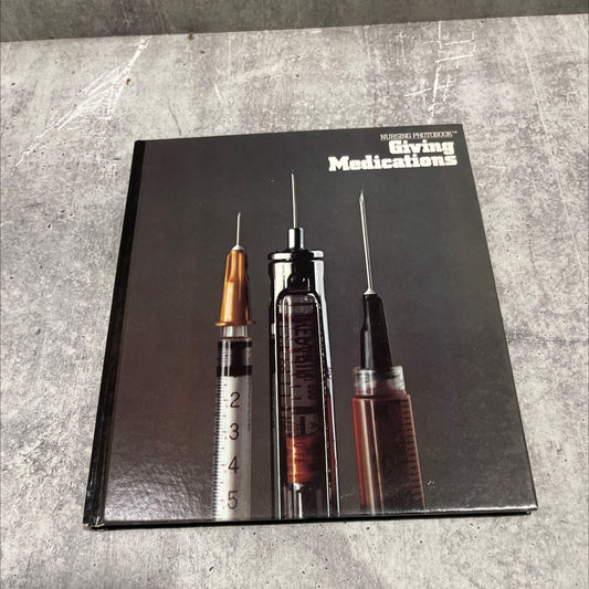 giving medications nursing photobook book, by Eugene W. Jackson, 1980 Hardcover image 1