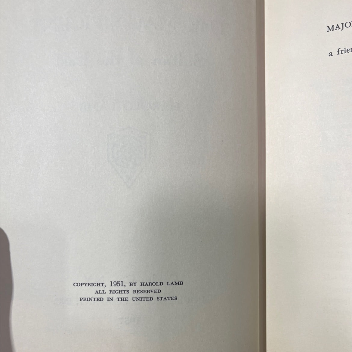 gla suleiman the magnificent sultan of the east book, by harold lamb, 1957 Hardcover image 3