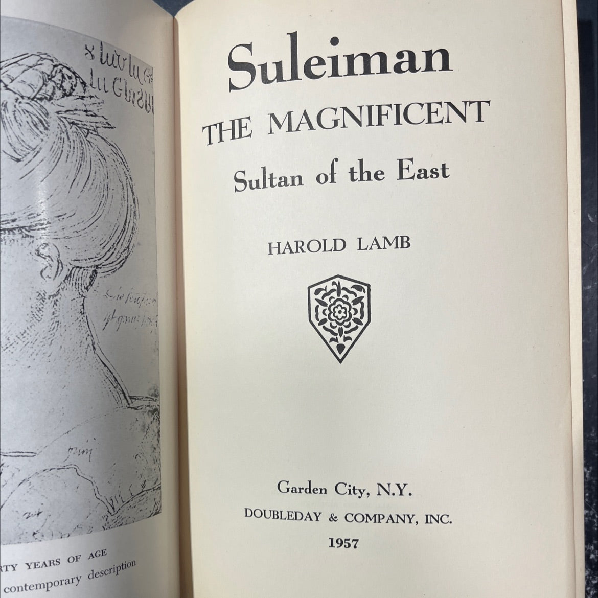 gla suleiman the magnificent sultan of the east book, by harold lamb, 1957 Hardcover image 2