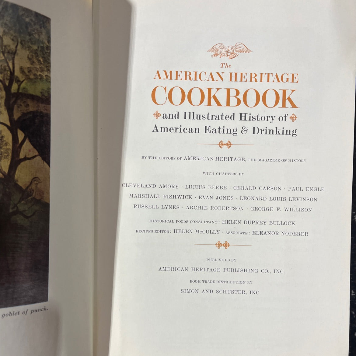 goblet of punch book, by editors of american heritage, 1964 Hardcover image 2