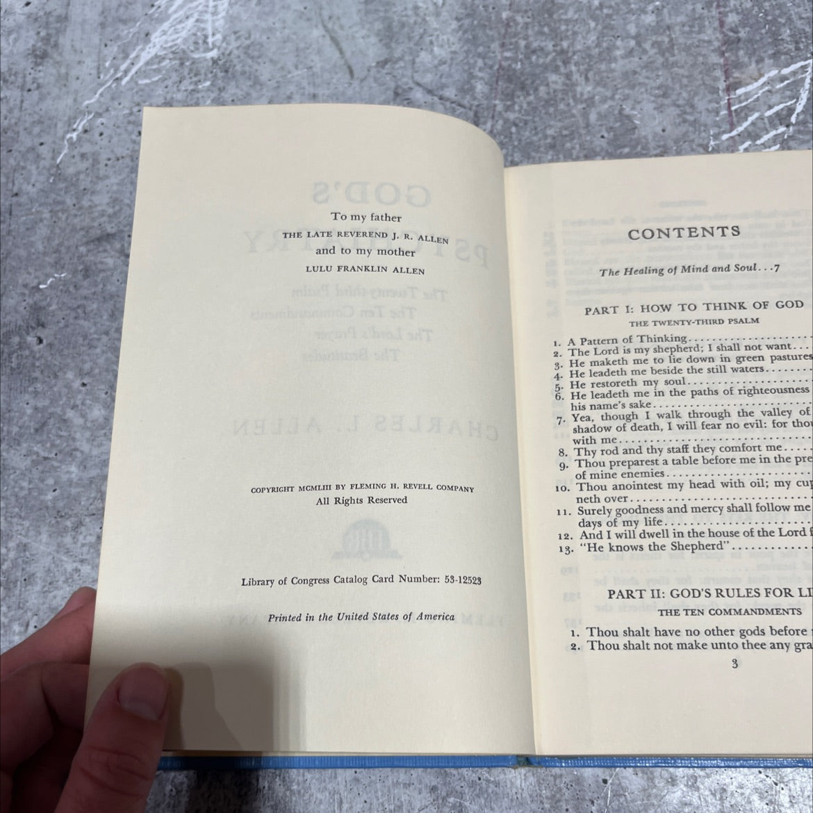 god's psychiatry book, by charles l. allen, 1953 Hardcover image 3