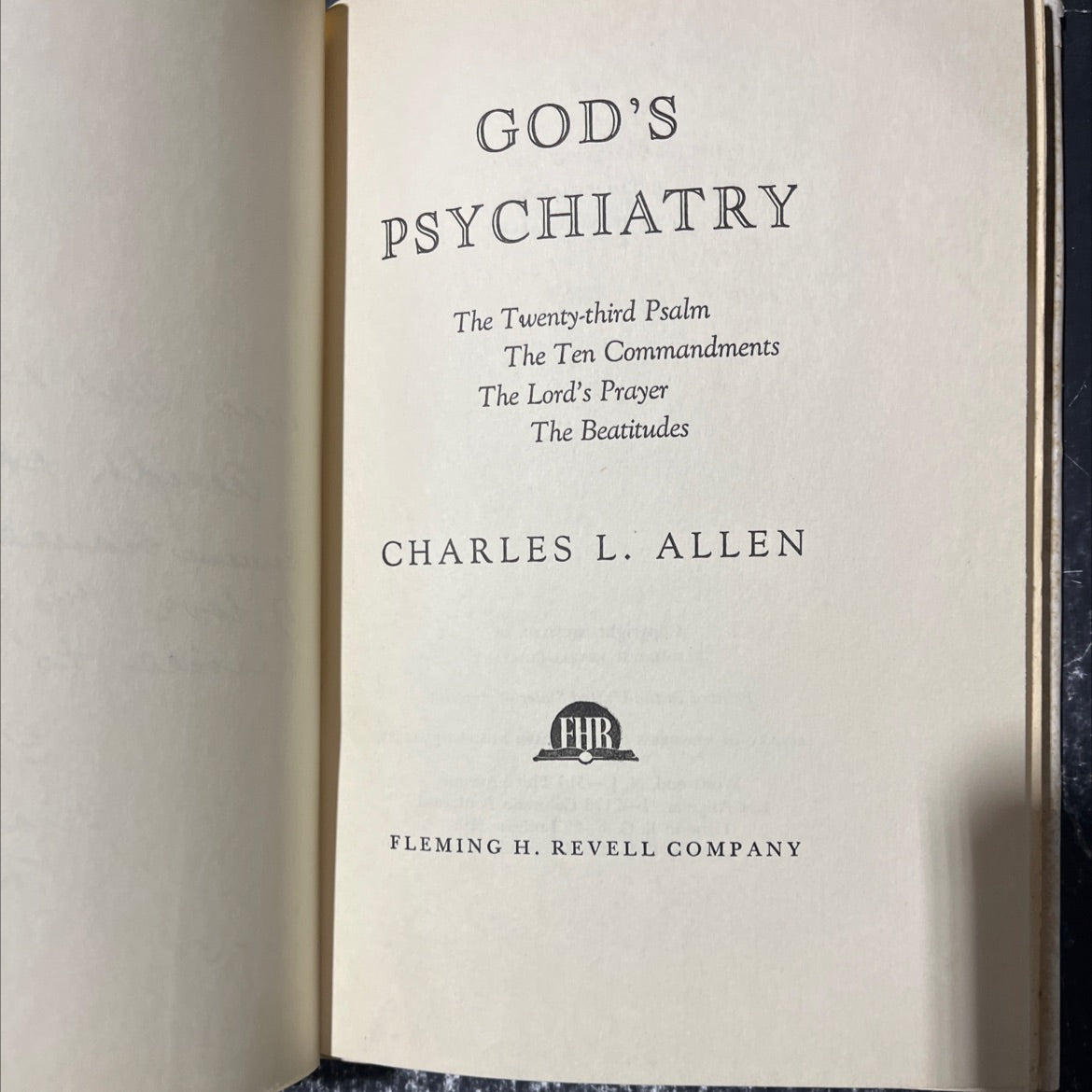 god's psychiatry book, by charles l. allen, 1953 Hardcover image 2