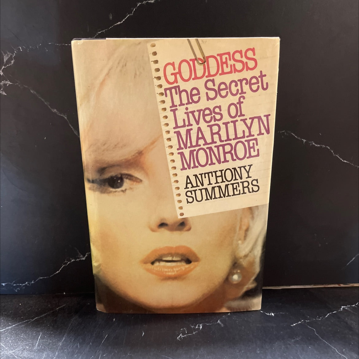goddess the secret lives of marilyn monroe book, by anthony summers, 1985 Hardcover image 1