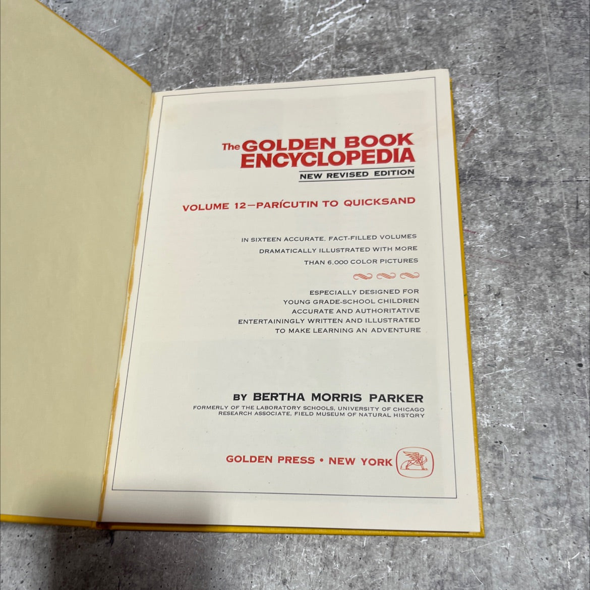 golden book encyclopedia new revised edition volume 12-paricutin to quicksand book, by bertha morris parker, 1970 image 2