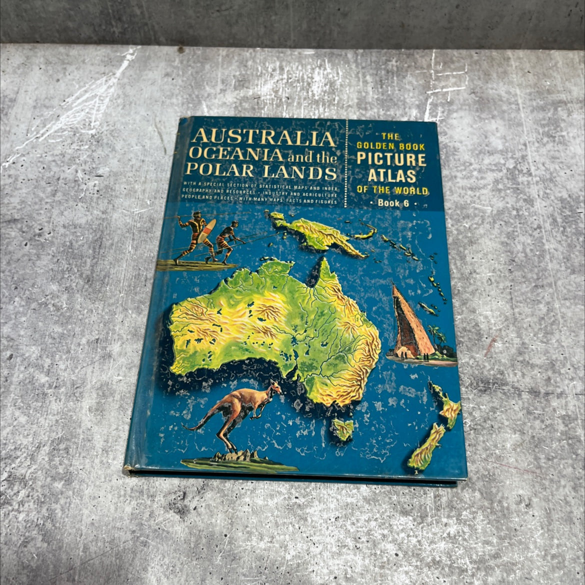 golden book picture atlas of the world in six volumes book, by philip bacon, 1960 Hardcover image 1