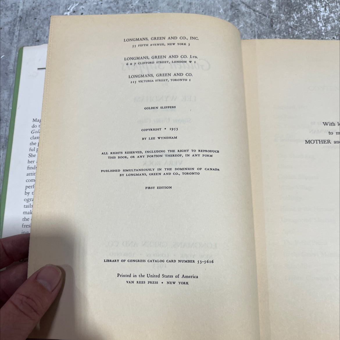 SIGNED golden slippers book, by lee wyndham, 1953 Hardcover, First Edition, Vintage image 3