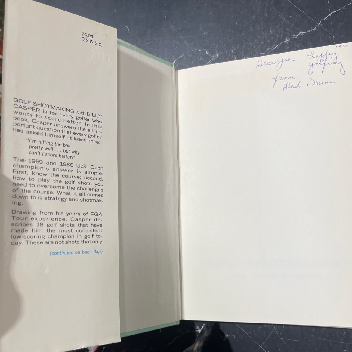 golf shotmaking with billy casper book, by Billy Casper, 1966 Hardcover image 4