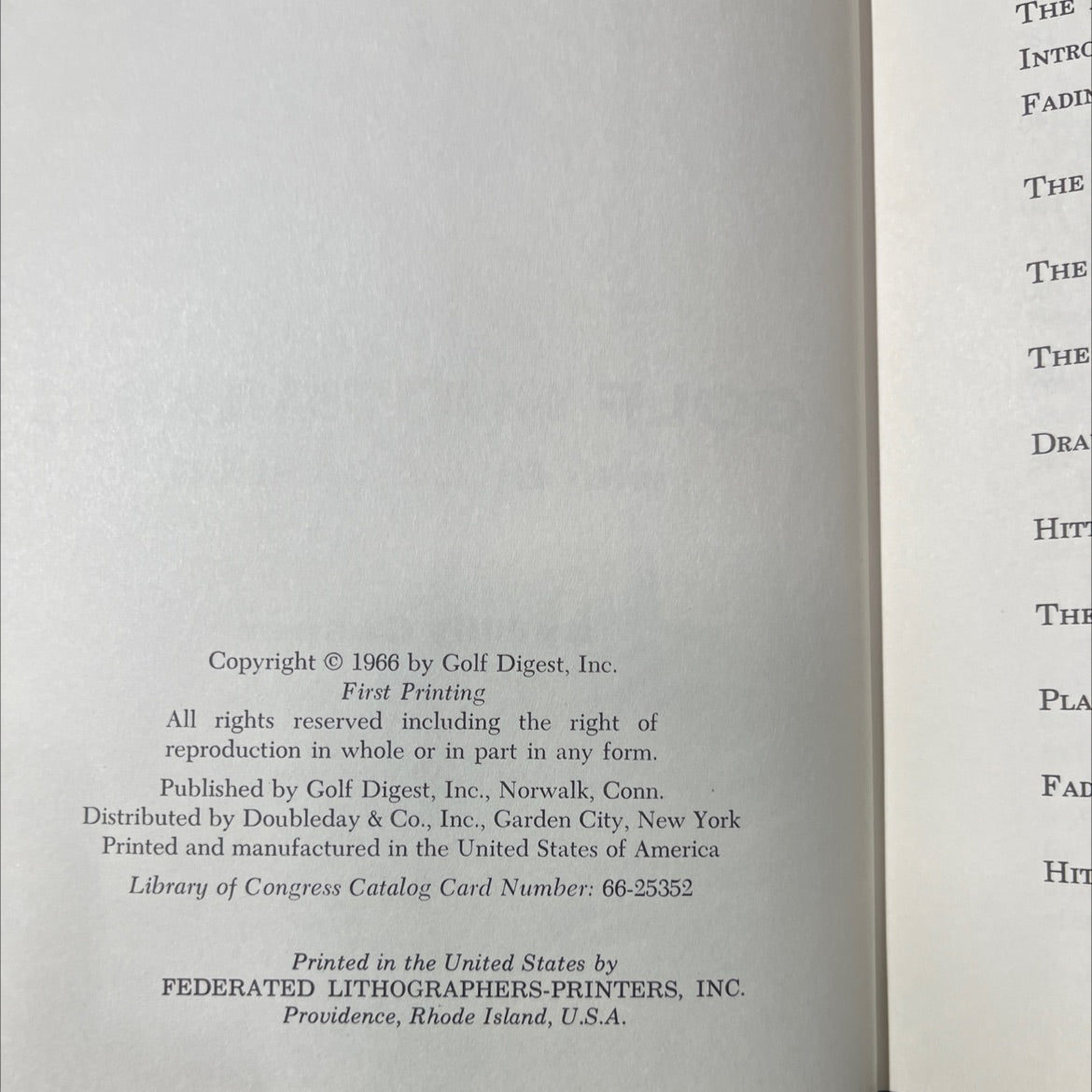 golf shotmaking with billy casper book, by Billy Casper, 1966 Hardcover image 3