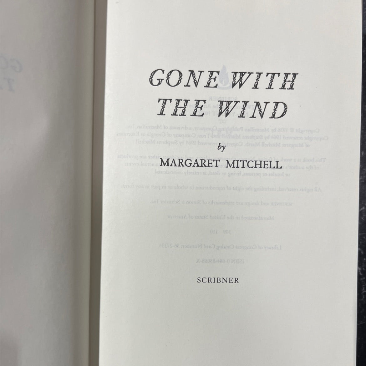 gone with the wind book, by margaret mitchell, 1964 Hardcover image 2