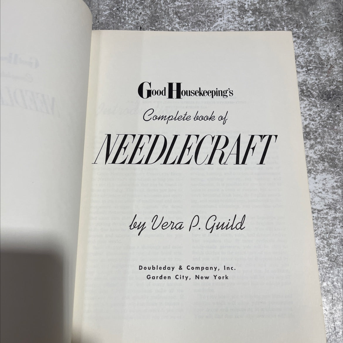 good housekeeping's complete book of needlecraft book, by vera p. guild, 1959 Hardcover image 2