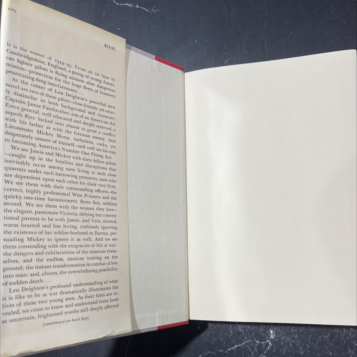 goodbye, mickey mouse book, by Len Deighton, 1982 Hardcover image 4