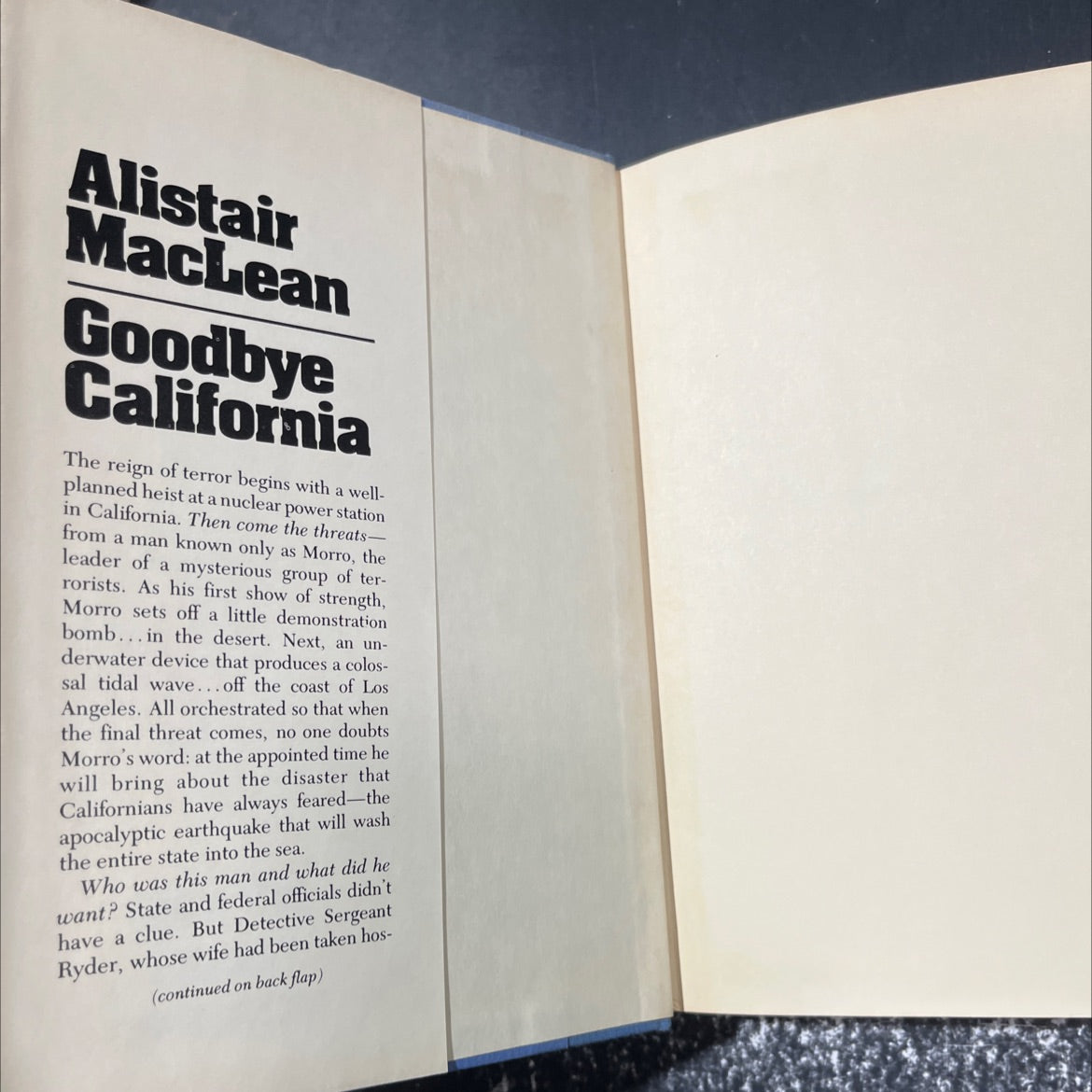 goodbye california book, by alistair maclean, 1978 Hardcover image 4