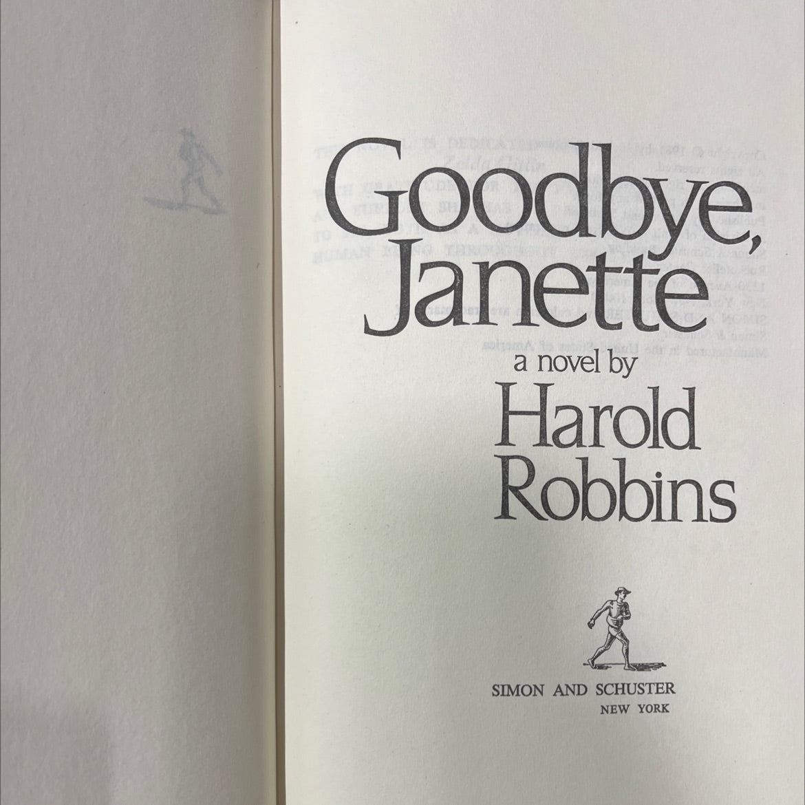 goodbye book, by harold robbins, 1981 Hardcover image 2