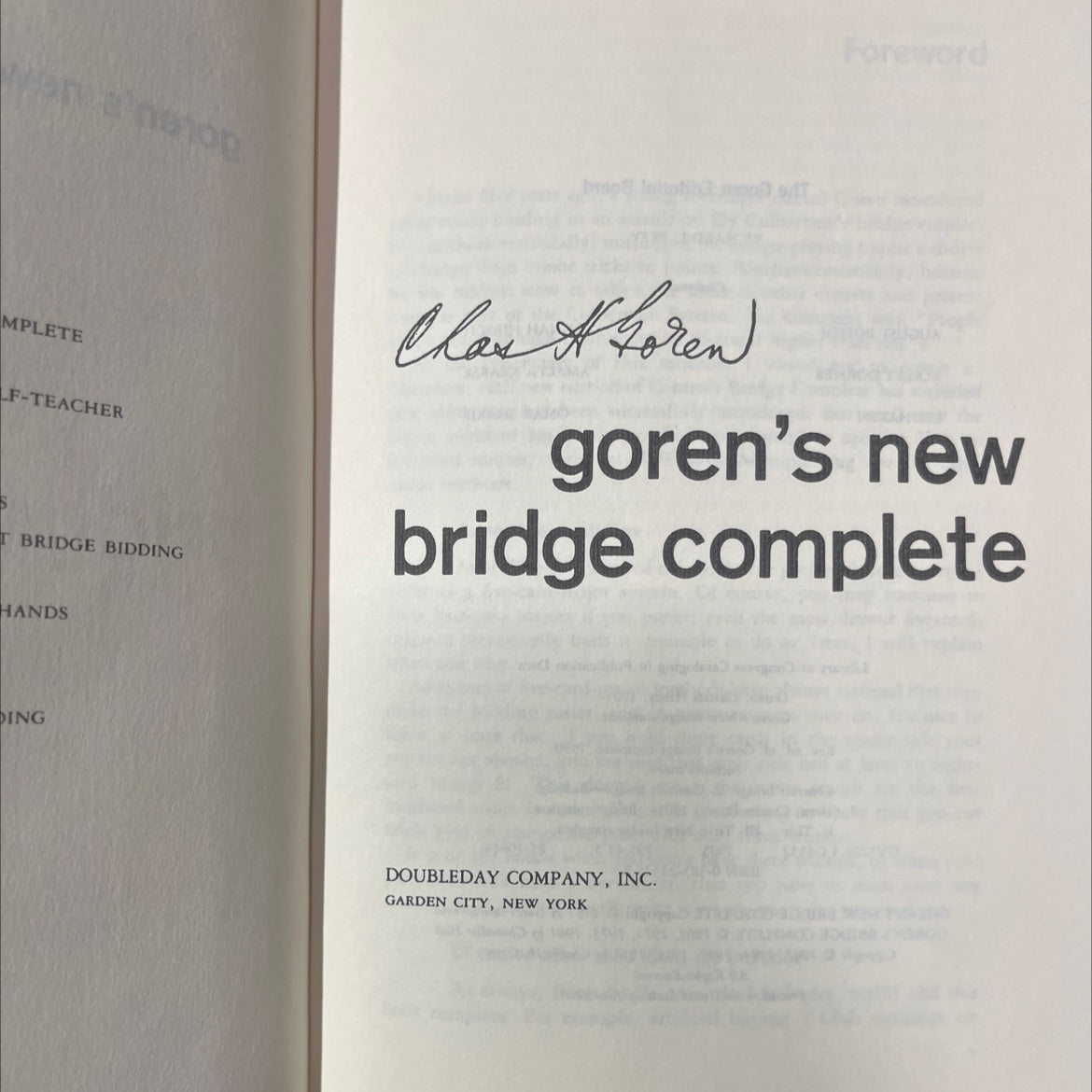goren's new bridge complete book, by Charles Henry Goren, 1985 Hardcover image 2