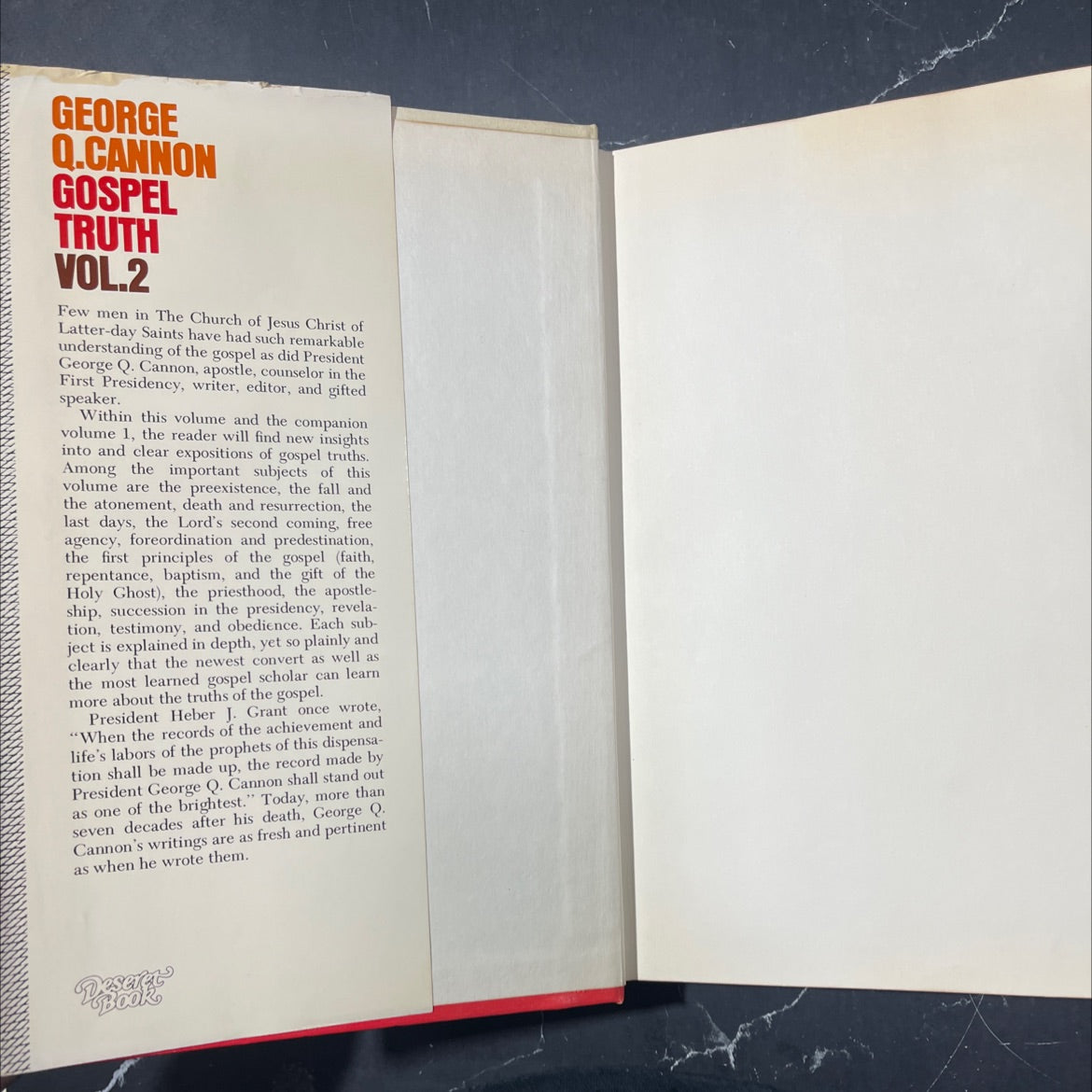 gospel truth book, by george q cannon, 1974 Hardcover image 4