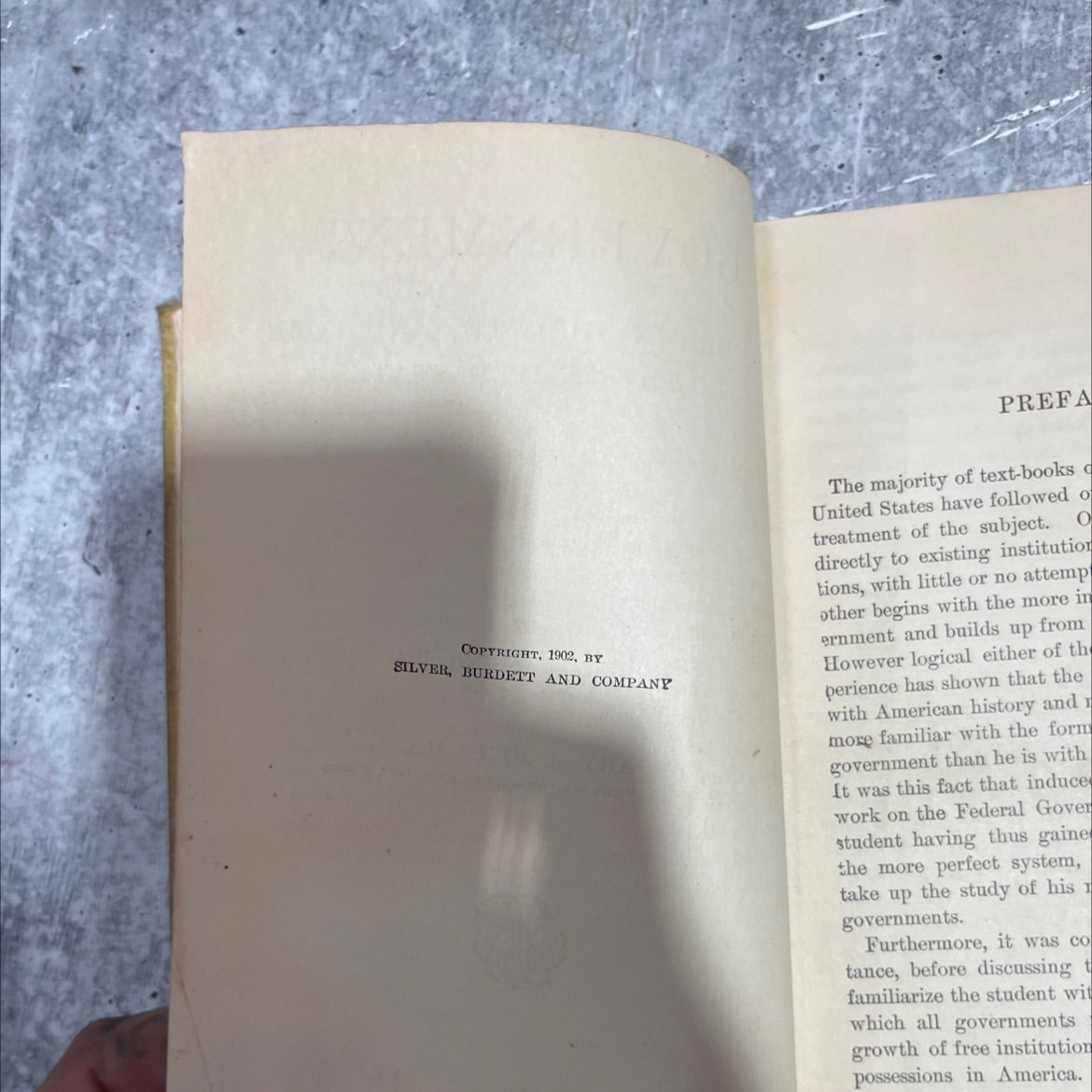 government its origin, growth, and form in the united states book, by robert lansing, gary m. jones, 1902 Hardcover image 3