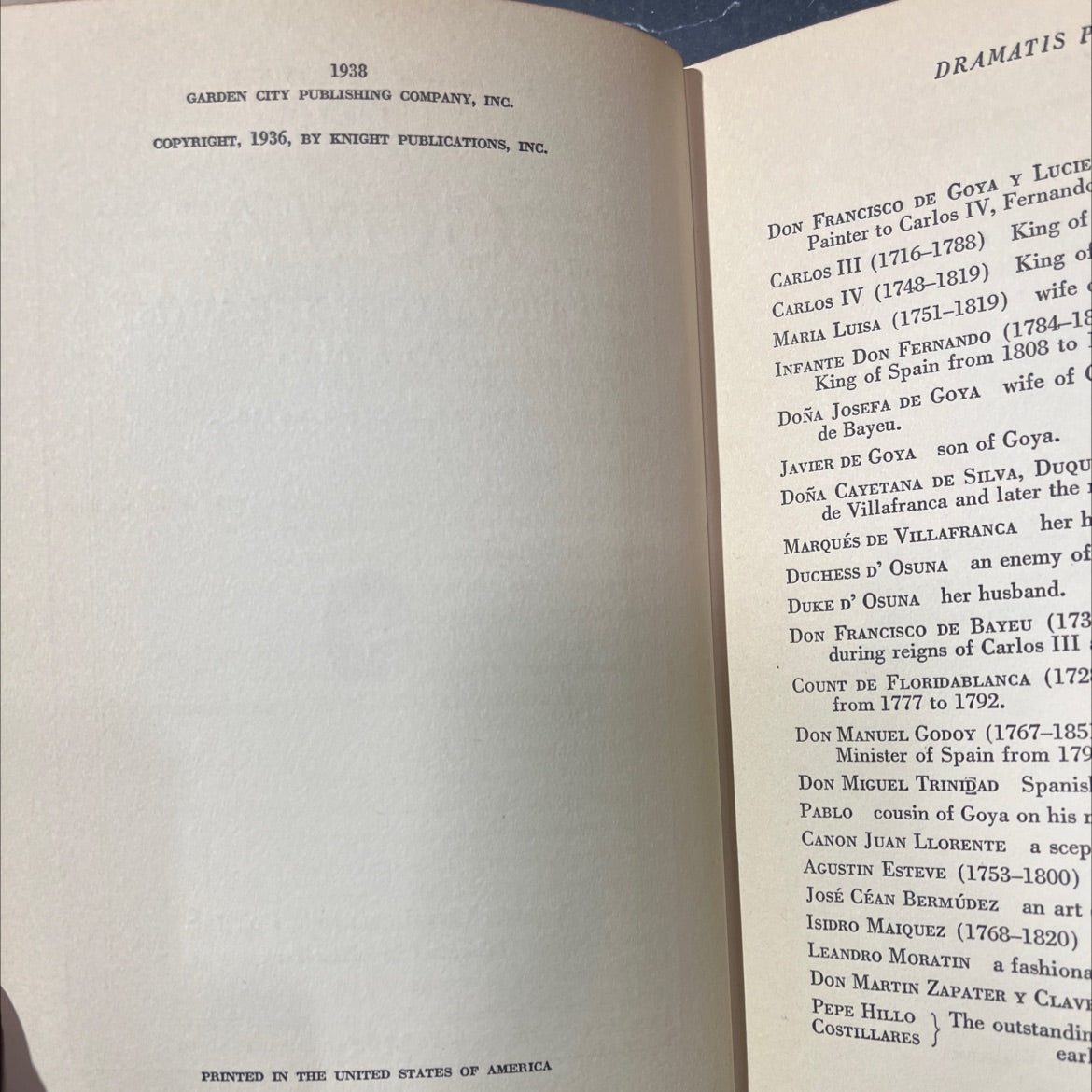 goya a portrait of the artist as a man book, by manfred schneider, 1938 Hardcover image 3