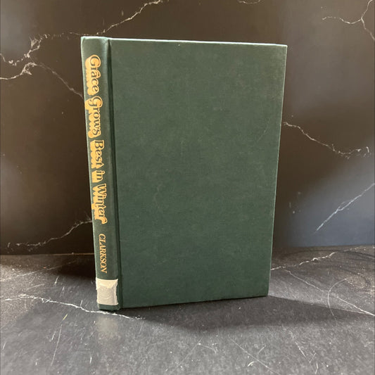 grace grows best in winter book, by Margaret Clarkson, 1985 Hardcover image 1