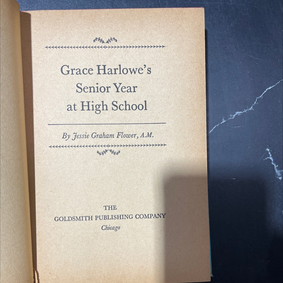 grace harlowe's senior year at high school book, by jessie graham flower, unknown Hardcover image 2