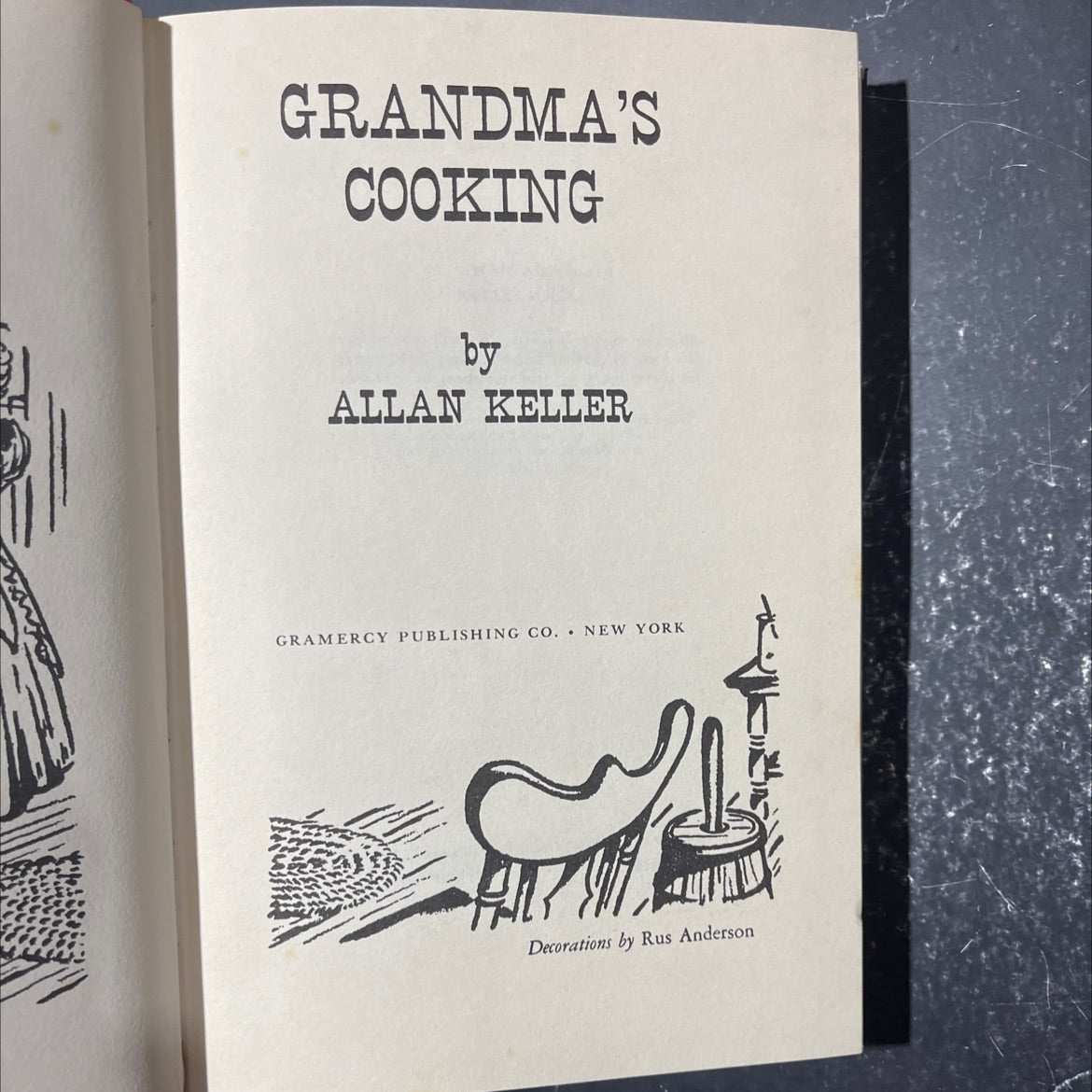 grandma's cooking book, by allan keller, 1955 Hardcover image 2
