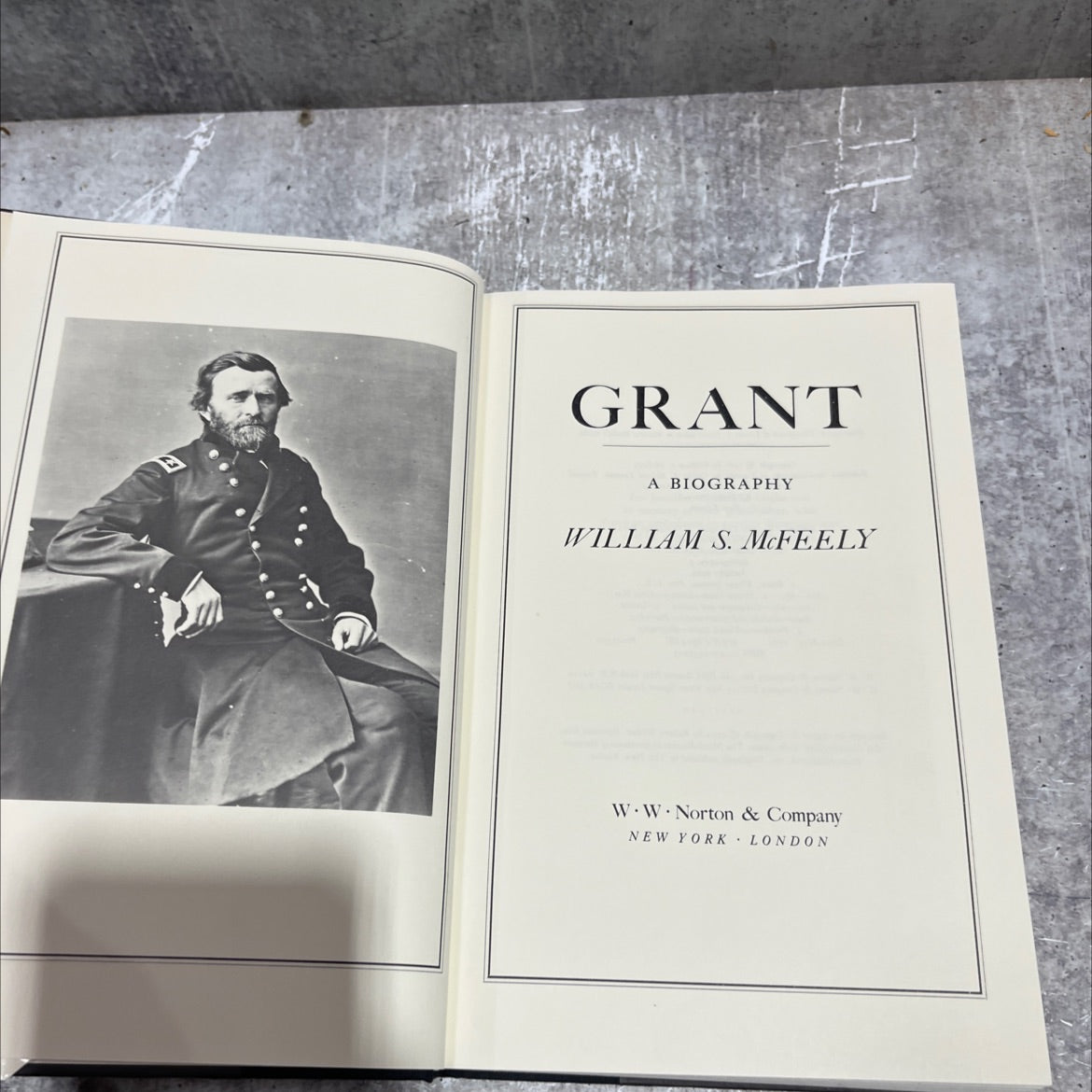 grant a biography book, by liam s. mcfeely, 1999 Hardcover image 2