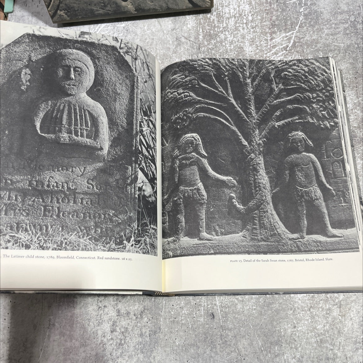 graven images new england stonecarving and its symbols, 1650-1815 book, by allan i. ludwig, 1966 Hardcover image 4