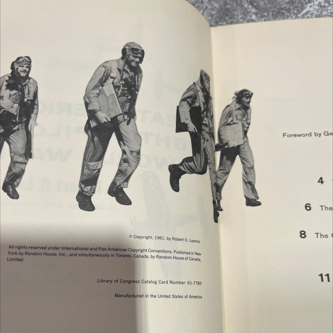 great american fighter pilots of world war ii book, by robert d. loomis, 1961 Hardcover image 3