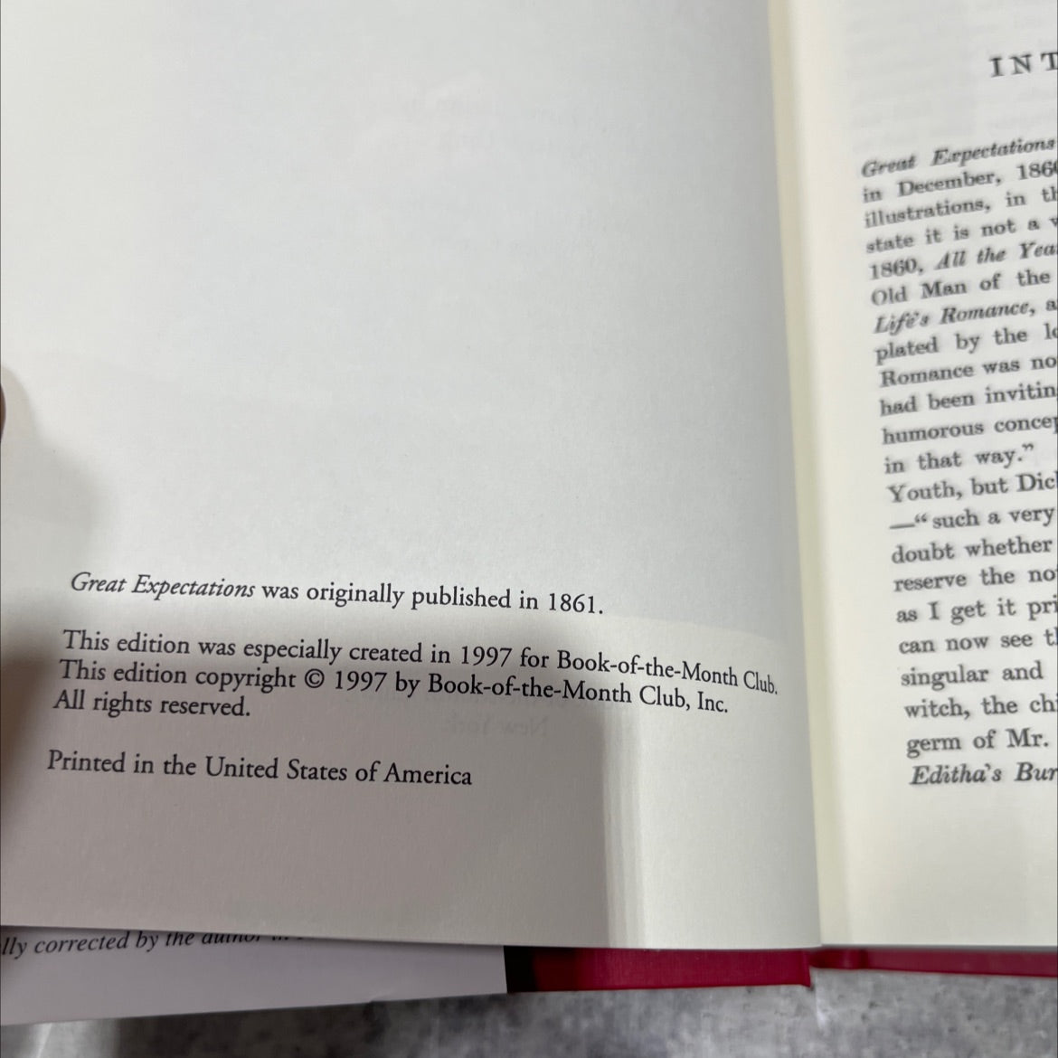 great expectations book, by charles dickens, 1997 Hardcover image 3