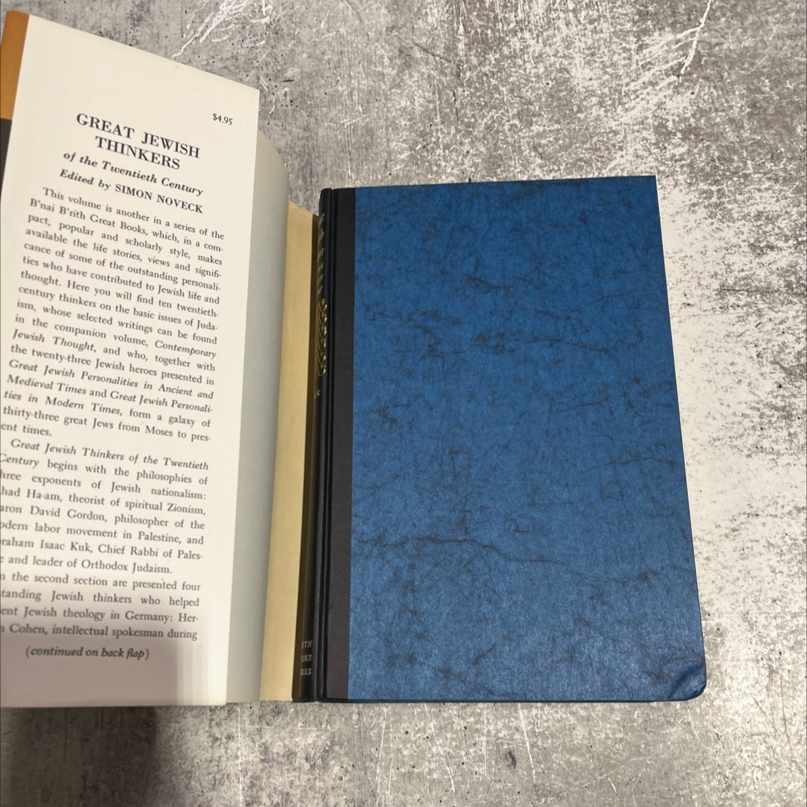 great jewish thinkers of the twentieth century book, by Simon Noveck, 1963 Hardcover image 4