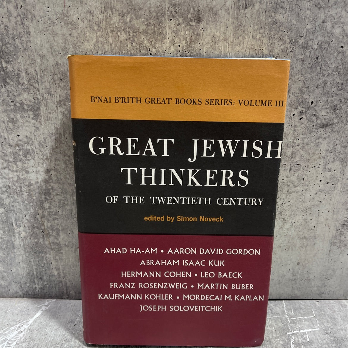 great jewish thinkers of the twentieth century book, by Simon Noveck, 1963 Hardcover image 1