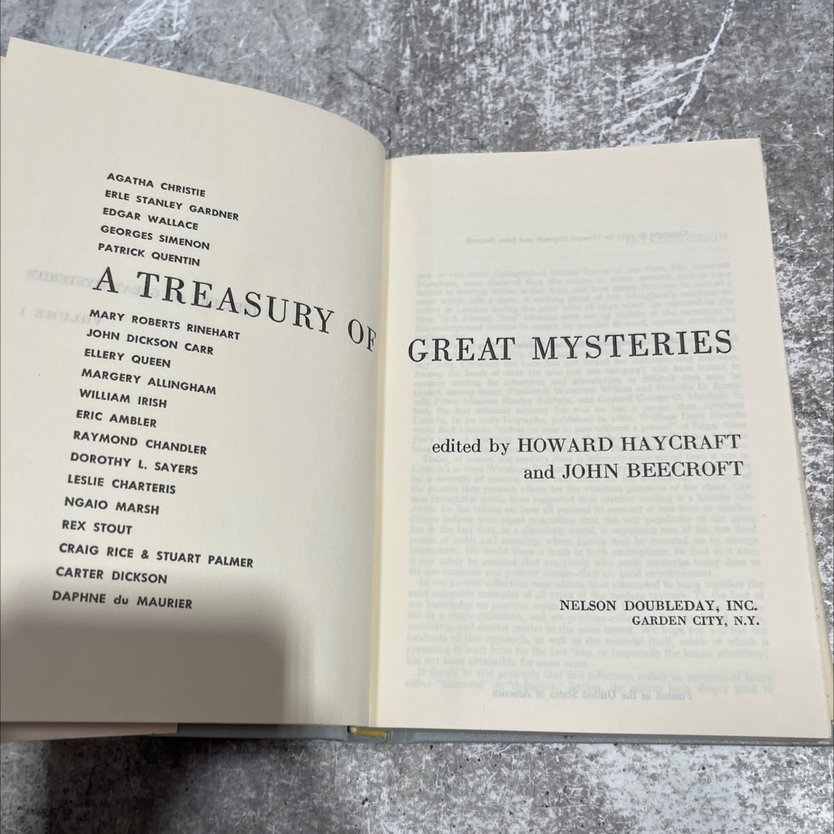 great mysteries book, by howard haycraft, john beecroft, 1957 Hardcover image 2