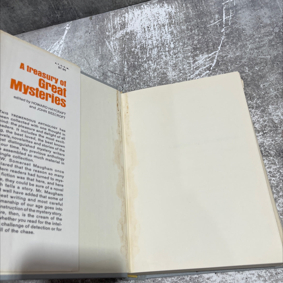 great mysteries book, by howard haycraft, john beecroft, 1957 Hardcover image 4