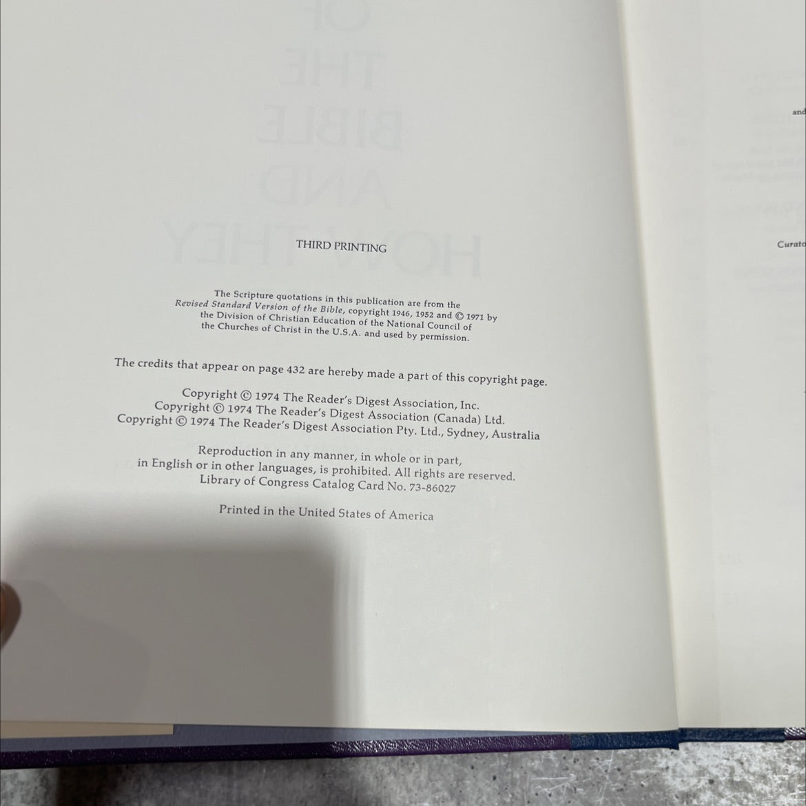 great people of the bible and how they lived book, by unknown, 1974 Hardcover image 3