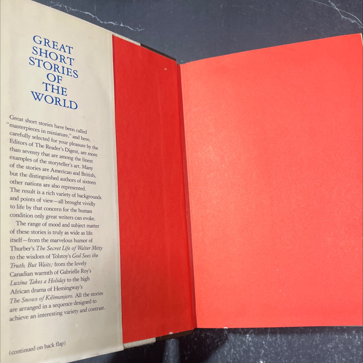 great short stories of the world book, by unknown, 1974 Hardcover image 4