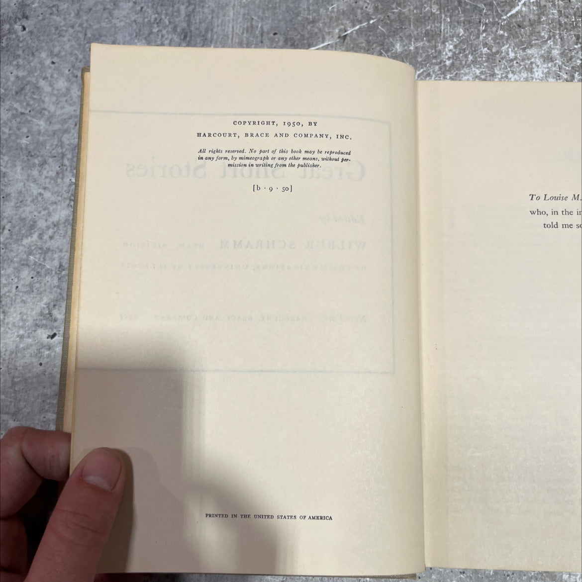 great short stories book, by wilbur schramm, 1951 Hardcover image 3