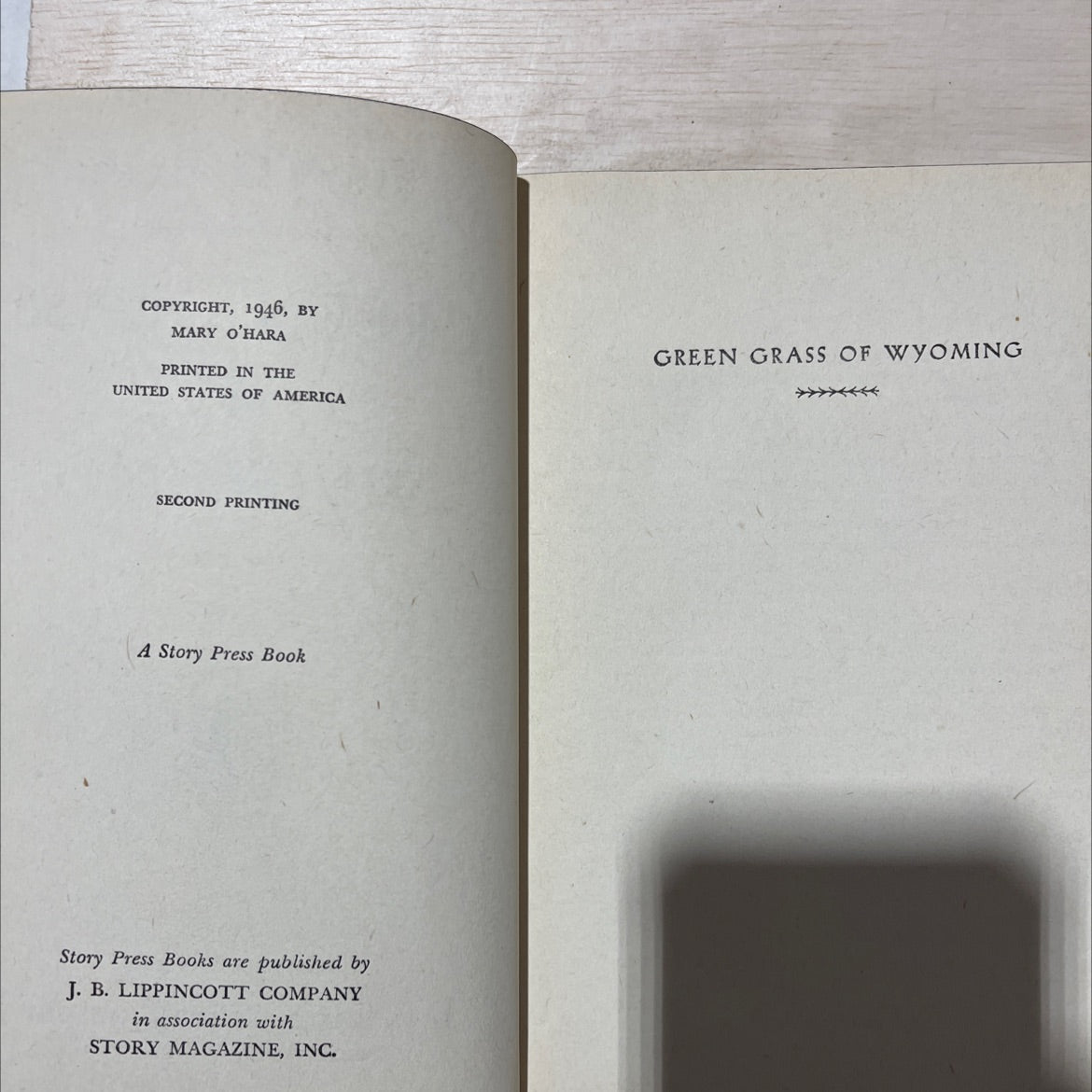 green grass of wyoming book, by Mary O'Hara, 1946 Hardcover, Vintage image 3